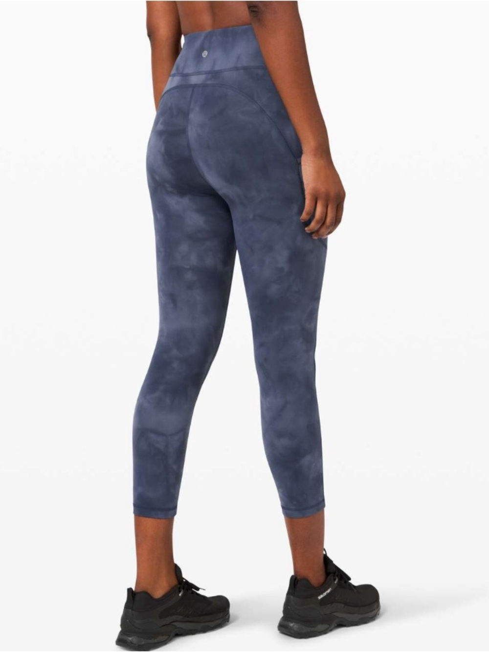Lululemon invigorate high rise crop diamond dye naval blue size 4 - Picture 2 of 5